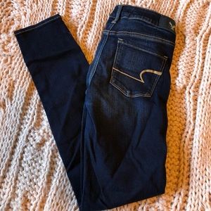 AE Dark wash skinny jeans